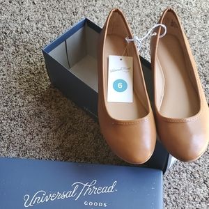 Universal Thread Flats Everly Cognac Tan NWT